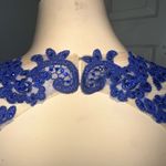 Dave and Johnny  backless blue and nude dress Photo 8