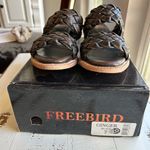 FREEBIRD by Steven Freebird ginger braided distressed black leather sandals Photo 10