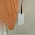 Line and Dot NWT  Orange Ribbed V-Neck Tank Top Sherbert Orange Size Medium Photo 4