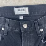 AGOLDE Cherie Black Distressed Straight Leg Jeans Photo 2