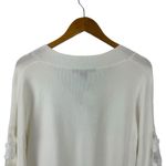 French Connection White Caballo Floral Lace Sheer Sleeve Sweater Pullover New M Photo 10