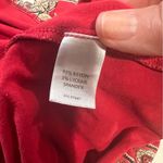 J. Jill Wearever Red Floral Short Sleeve Rayon spandex dress size medium Photo 5