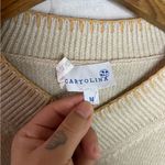 Cartolina Nantucket Abel Oat Cotton Cashmere Sweater Tan Size M Photo 4