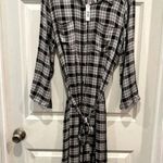 Max Studio Plaid Shirt Dress size Large Photo 0