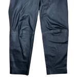 Altuzarra Sidney Crop Straight Leg Lamb Leather Pants Black Size 38/ US 6 Photo 6