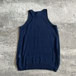 Duffy Cardigan & Tank Womens XS Open Front Blue Linen Shell Sweater Lightweight Photo 5