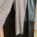 Old Navy  Women's 12 Brown Checkered Straight Leg Pants Business Casual Office Photo 2