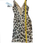 Jovani NWT Sz.00  Mini Sequin Leopard Print Cocktail Formal Dress bodycon sparkle Photo 8