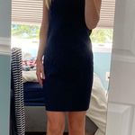 Helmut Lang Navy Blue Dress Photo 5