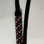 Vintage Statement Belt Braided Womens Colorful 90s Strap Waist Retro Photo 6