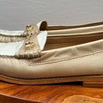 G.H. Bass Women's Lianna Bit Colorblock Loafers Gold and White Size 6.5 Casual Photo 4