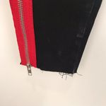 BLANK NYC NWT  Red Zipper Distressed Jeans Size 26 Photo 4