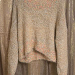 Free People Stardust Colorful Soft Cozy Fuzzy Pullover Sweater XL NEW Photo 0