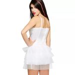 Spirit  Halloween Front Lace-Up Corset - White Size Small Photo 1