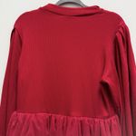 Holiday Red Tier Tulle Party Dress Whimsical Modest Christmas Festive L NWT READ Size L Photo 12