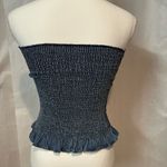 ZARA  Navy Smocked Top Photo 4