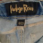 Indigo Rein  Light Blue Distressed High Waisted Jeans Size 0 Photo 13