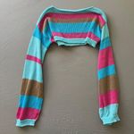 SheIn Ultra Crop Striped Shrug Sweater Photo 7