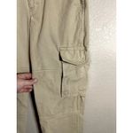 TNA 100% Cotton Tan Khaki Cargo High Rise Pant Size 2 Photo 3