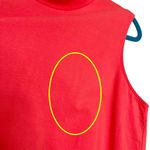 Woman Within NWOT  Red Pink Mock Neck Sleeveless Jersey Knit Blouse Photo 2