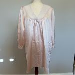 Southern Nights Pink Lacy Long Sleeve Nightgown Size Small Photo 1