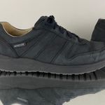 Mephisto Black Leather Womens Rebecca Perforated Fashion Sneaker Photo 3