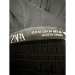 ZARA Women's Black Sleeveless Smocked Scoop Cami Camisole Tank Mini Dress Size M Photo 2