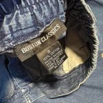 Vintage 90s Boston Classics Blue Denim Midi Skirt Size 8 Cotton Cottage Prairie Photo 2