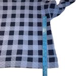 Lands' End  Quilted Plaid Crewneck Cotton Sweatshirt Pullover Cozycore Comfy M Photo 7
