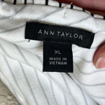 Ann Taylor one shoulder striped career work wear career casual indie boho cute classic pin Photo 10