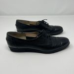 Salvatore Ferragamo  Oxford Womens Shoes Size 8 2A Lace Up Black Leather Narrow Photo 6