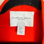 Carolina belle  Montreal Orange Red Open Front Blazer Size XL G27 Photo 2
