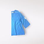 Lands' End Bright Blue V-Neck Linen Tunic Top Size M Photo 4