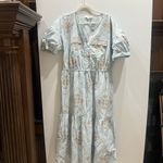 Loft  Tuilerie Balloon Sleeve Pocket Midi Dress Photo 3