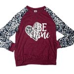 Be Mine Valentine’s Day long sleeve top size Small Red Photo 0