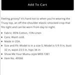 Show Me Your Mumu  Truvy Smocked Top Highway Stripe Flux in Black Photo 6