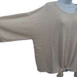 Barefoot Dreams  Cozychic Ultra Light Tie-Front Pullover Top Sz 2X In Sand Dune Photo 4