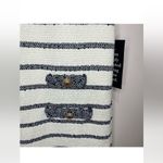 Tuckernuck  Jackie Tweed Shift Dress S NWT Navy Stripe Bouclé Classic Sleeveless Photo 8