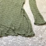Honey Belle  Women's Rayon Blend Green Striped V-Neck‎ Relaxed Sweater Size Large Photo 5