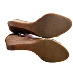 Cole Haan Gold Metallic Roalin Leather Weave Wedge Heels 9B NWOB Photo 5