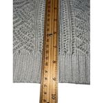 American Eagle AEO Open Knit Beanie Slouch Hat Cream Grey Lace Detail Women’s One Size Photo 5