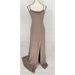 Birdy Grey  Ash Dress‎ Crepe Taupe Bridesmaids Dress Size Small Photo 3