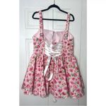 Sugar Thrillz Dolls Kill Pink Floral Magic Moves Corset Mini Dress Size XXL NWT Photo 7