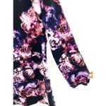 Covington New  Dress Womens Medium Floral Shift V Neck Long Sleeve Lightweight‎ Photo 1