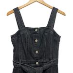 White House | Black Market Denim Button Front Belted Tie Waist Sleeveless Dress 2 Photo 2