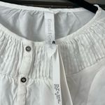 Grand & Greene White Blouse Button Down Long Sleeve Top Small Photo 6