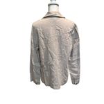 St. John  Sport Women's Large Linen Natural Beige‎ Button Down Pocket Front Shirt Photo 1