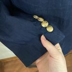 J.Crew  Alfie Italian Mario Bellucci linen blend fabric club blazer navy size 0 Photo 6