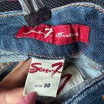 Seven7 sz 30 blue low rise boot cut denim jeans Photo 3