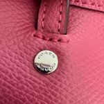 Coach  Leather Crossgrain Mini Street Tote in Silver Sunset Red (Pink) Photo 13
